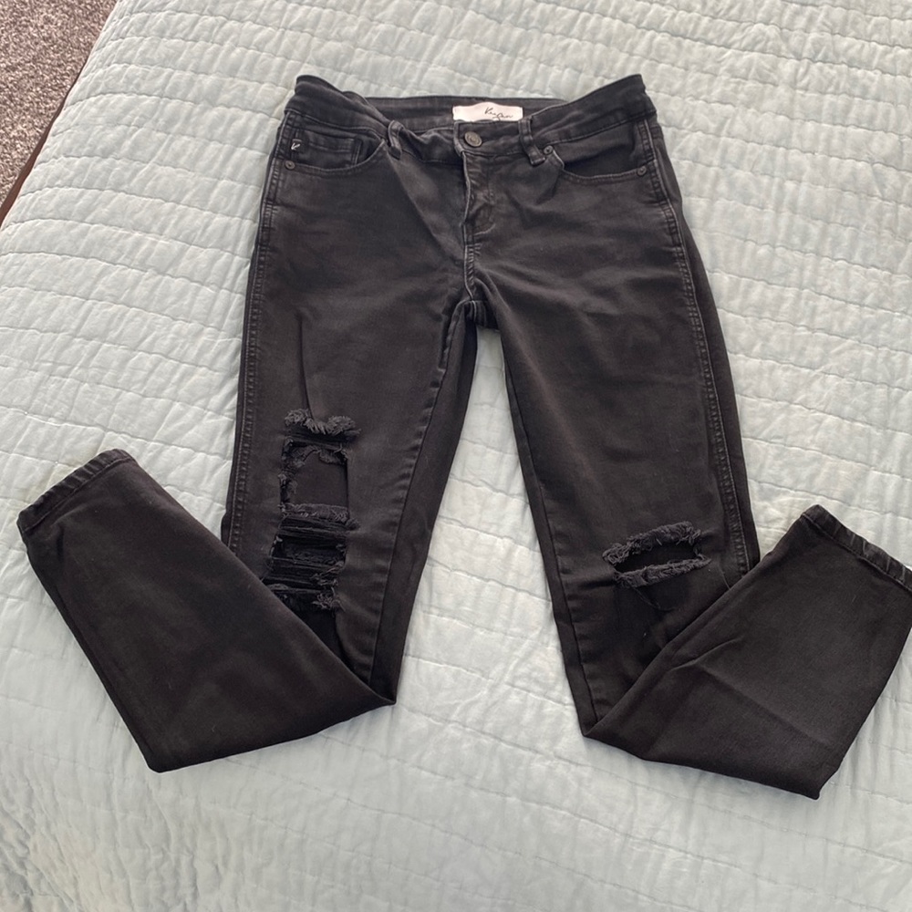 Super cute sexy KanCan Skinny Jeans Crop Split Ankle Jeans 7/27